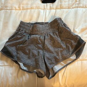 grey lululemon hotty hot shorts